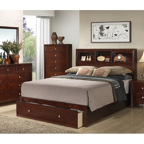 Wasdale california king store bookcase headboard